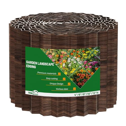 Corrugated Metal Garden Edging (Brown)