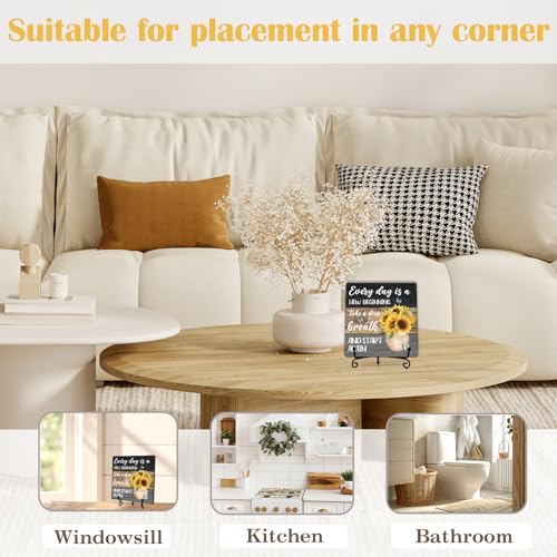 Sunflower Wooden Table Decor (Retro Sunflower 11)