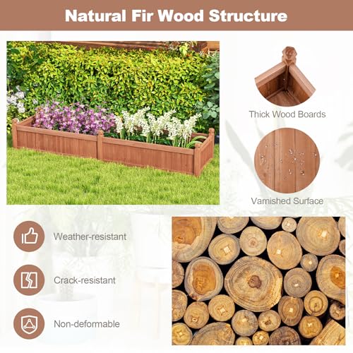 Wood Raised Garden Bed