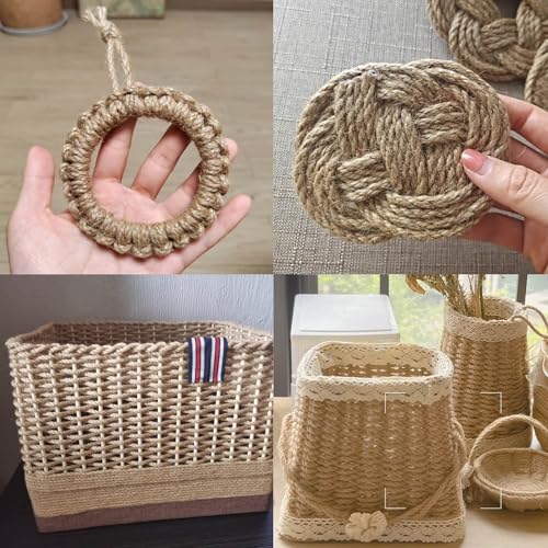 5mm x 164 FT Sisal Hemp Rope Jute Twine for Cat Scratching Post Tree