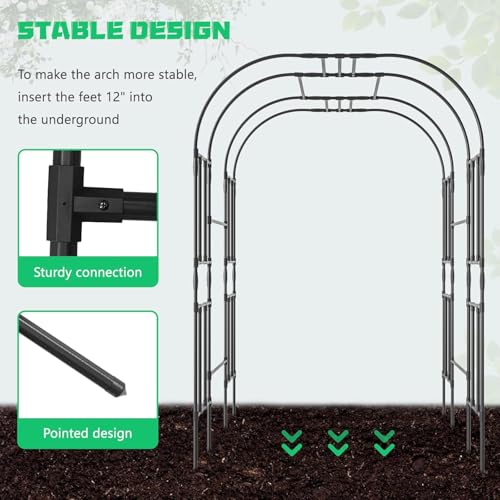 Garden Arch Trellis (59'' L x 47'' W x 87'' H)