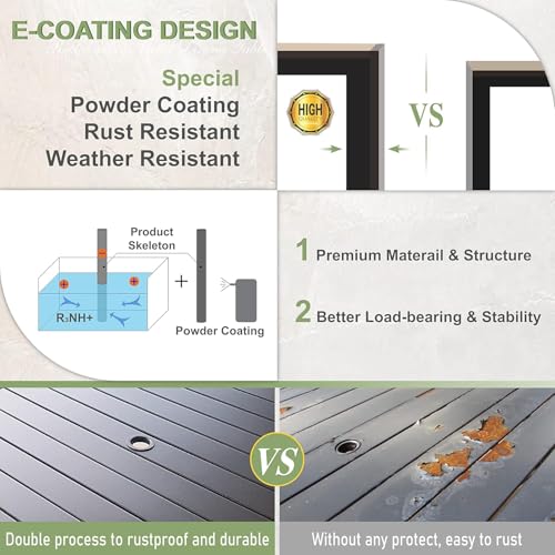 Outdoor Square Metal Side (19"x19"(2 PCS))
