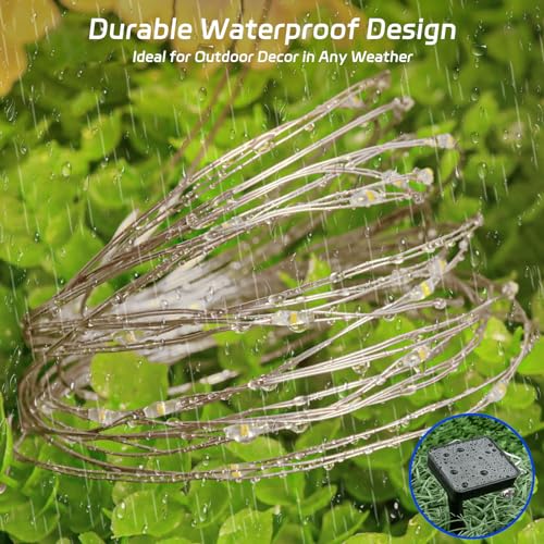 Solar Fairy Lights Blue Outdoor Waterproof (2 Count)