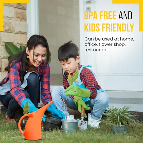 1 2 Gallon Watering Can (Orange / 1 Pack)