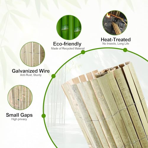 Bamboo Slat Fencing 6.5ft H x 13ft L (6.5 ft H x 13 ft L)