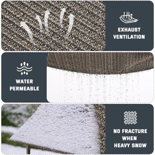 90% Sun Shade Cloth (Brown 90% Shading Rate / 8ftx12ft)