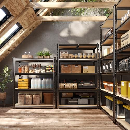 4 Tier Garage Shelving (15.7"D × 31.5"W × 48"H)