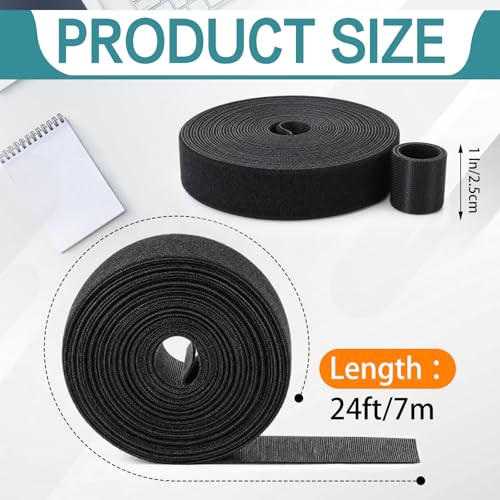 1 in x 24 ft Heavy Duty Hook and Loop Straps (1 Inch X 24 ft)