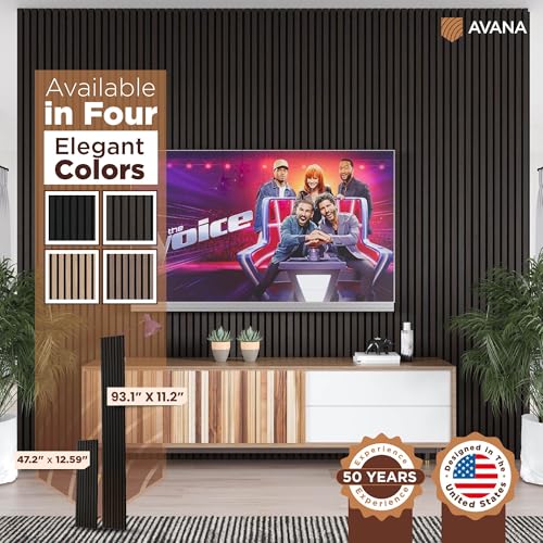 Acoustic Wood Wall Panels (Smoke Oak / 94X11 (2 PCs))