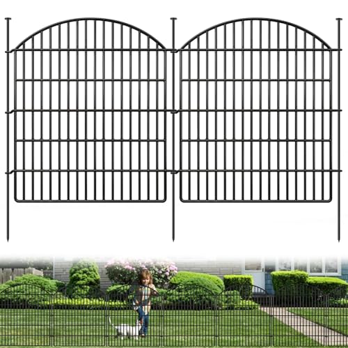 16 Panels Decorative Garden Metal Fence (33in(H) X 38.67ft(L))