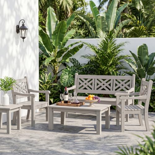Outdoor Patio Dining Chair (Light Grey / 1-Person)