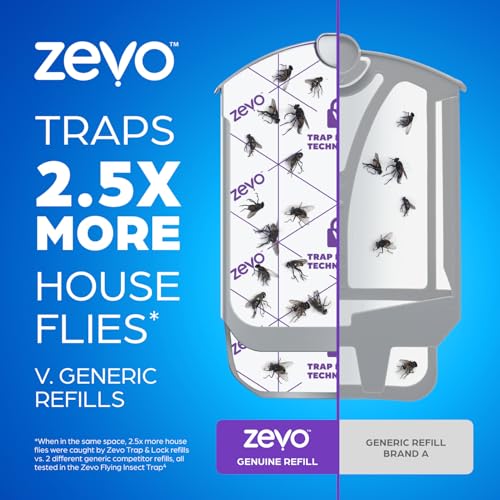 Flying Insect Trap Refill Cartridges for Fruit Flies & Gnats (10 Refill Cartridges)