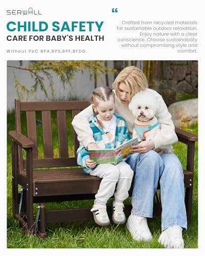 2 Person Glider Bench (Coffee / 1 Pack)