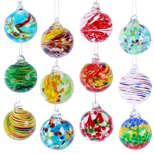 Christmas & Halloween Glass Ball Ornaments