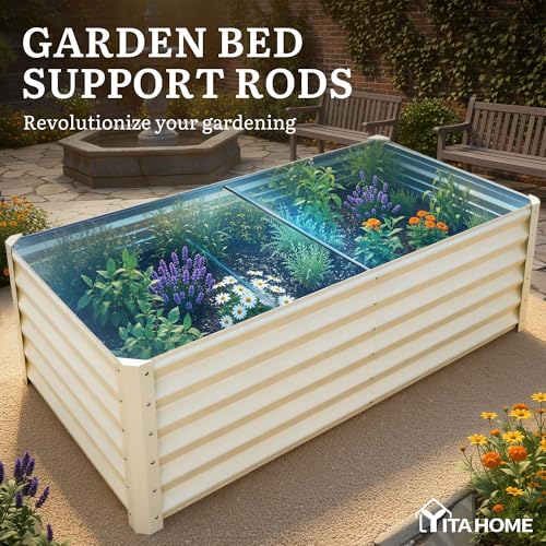 6x3x3ft Galvanized Raised Garden Bed (6x3x3ft / Cream Yellow)