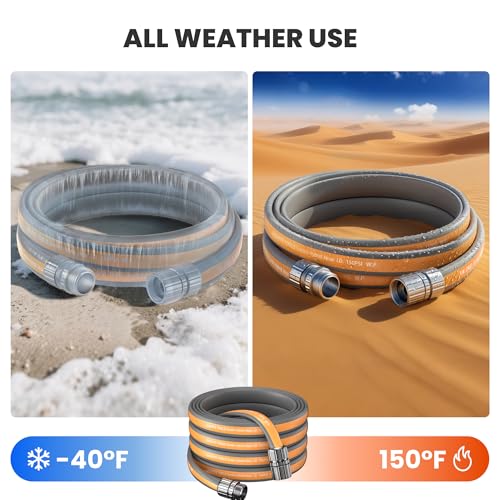 50FT Garden Hose Lay Flat Lightweight Flexible Water Hose (50FT)