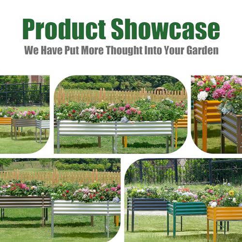 Galvanized Raised Garden Bed with Legs