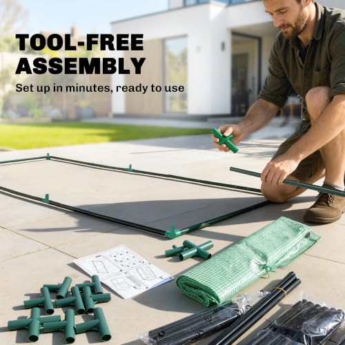 6' x 3' x 3' Portable Greenhouse with 2 PE (Green / 6' x 3' x 3')