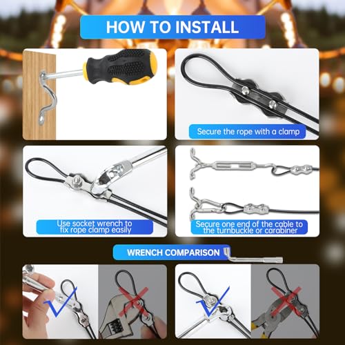 String Light Hanging Kit (246FT)
