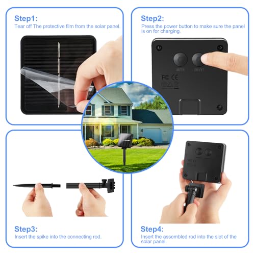 Solar Powered String Lights Outdoor Waterproof