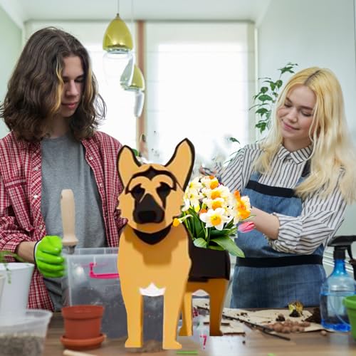 German Shepherd Dog Planter Pots