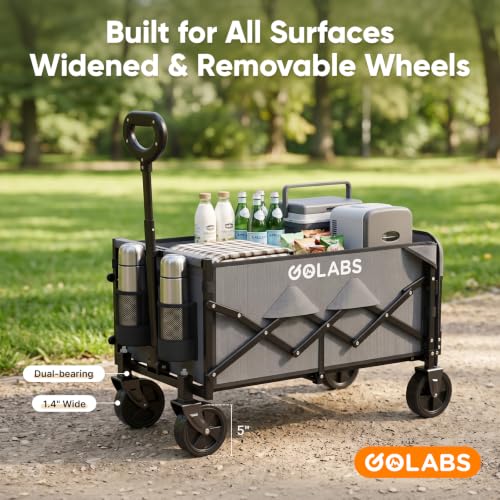 WA1 Collapsible Folding Wagon Cart (Wa1 Gray)
