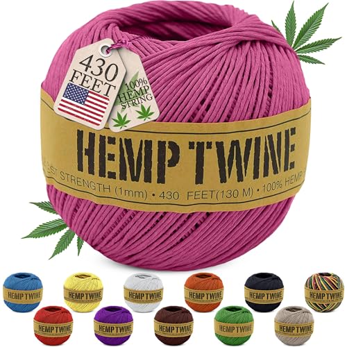Pink Hemp Twine