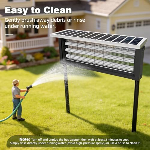 Large Solar Bug Zapper Outdoor (18W for 4000 sq.ft)