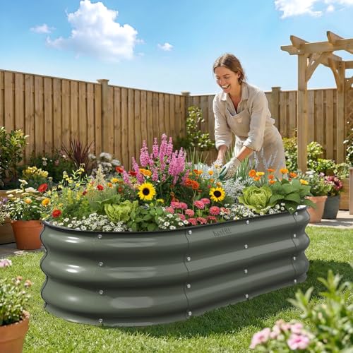 Raised Garden Bed (Volcanic Gray / 4x2x1FT)