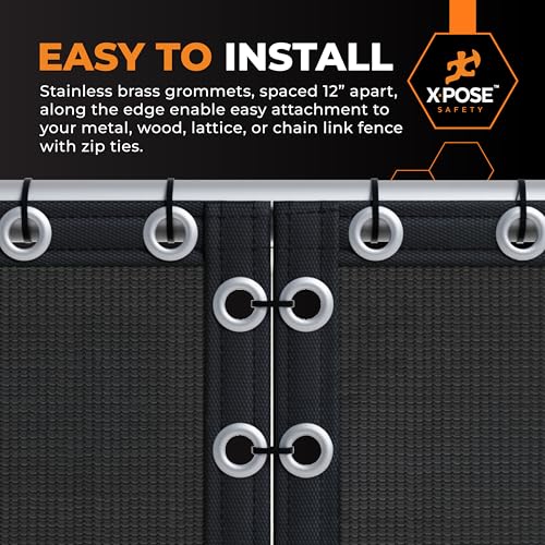 Privacy Fence Screen 5’ x 50’ (Black / 5' X 50')