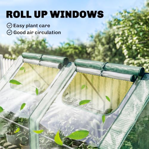 6' x 3' x 3' Portable Greenhouse with 2 PE (Green / 6' x 3' x 3')