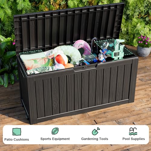 150 Gallon Resin Deck Box (Black / 150 Gallon)