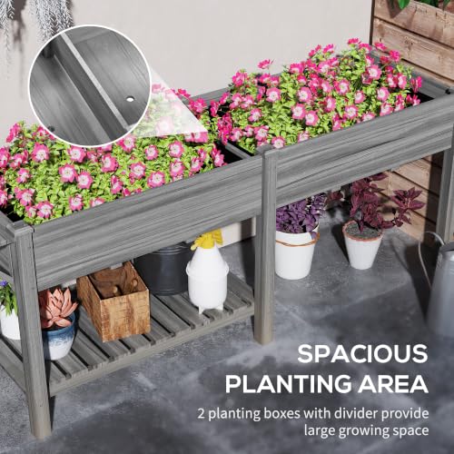 Raised Garden Bed (Gray / 81.5 x 23 x 31 in)