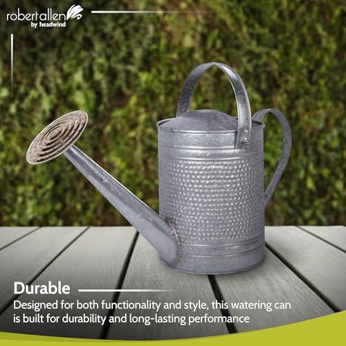 MPT01191 Jameson Metal Watering Can (1 gallon / Galvanized)
