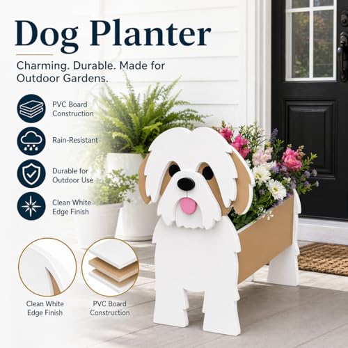 Small Shih tzu Planter Plant Pots