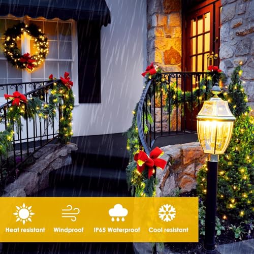 Solar Fairy Lights (Warm White / 2 Pack-200LED)