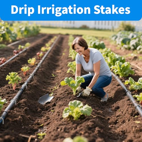 12 Inch 100 Pack Heavy Duty U Shaped Garden Stakes (12 Inch)