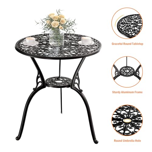 Patio Bistro Set of 2 (Butterfly / Black)