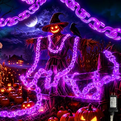 10 ft Halloween Chain Lights (Purple / 10FT)
