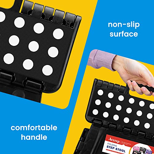12 Pack 11 Inch Folding Step Stool (Black / 11 Inch( Pack of 12))