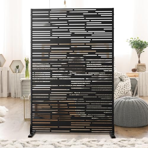 Metal Privacy Screen Outdoor 72" H×47" W