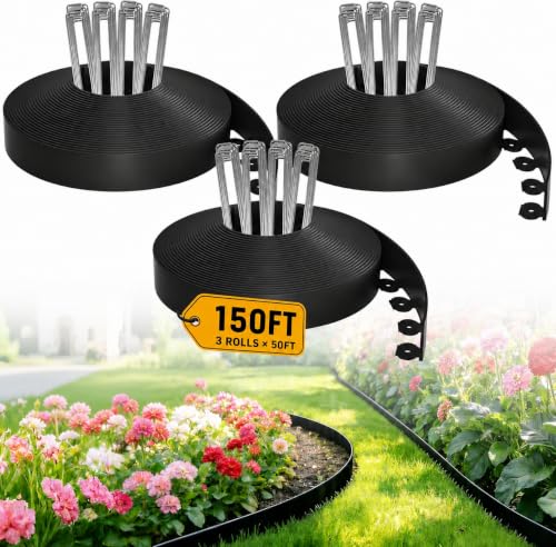 150FT Landscape Edging Kit with 230 Stainless Steel Stakes