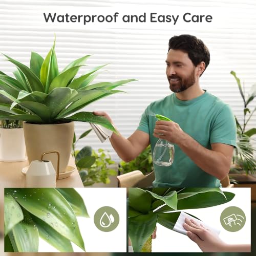 28 Inch Artificial Agave Plants Outdoor Set (Green*2 / 28 Inches)