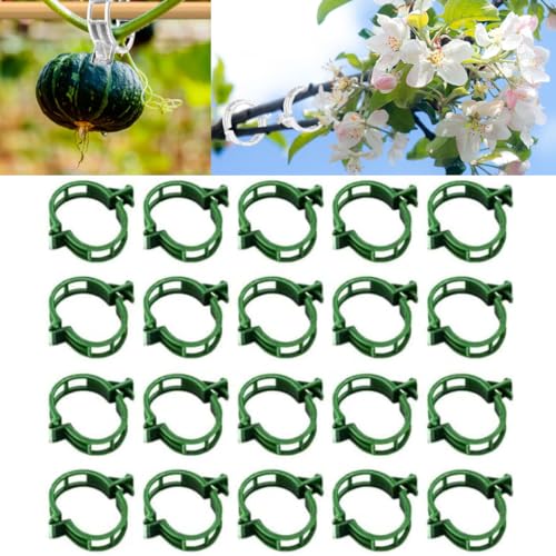 Plant Support Clips Reusable Garden Clips (Green)