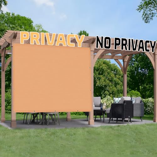 Shade Cloth 13x20 FT Sun Shade (13' x 20' custom size / Peach Fuzz)