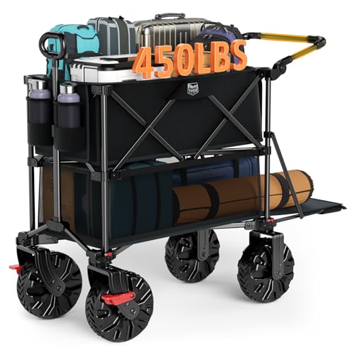 Push & Pull Double Decker Wagon (Black / With Push Handle)