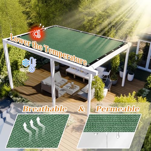 Customized Size 90% Sun Shade Cloth with Grommets