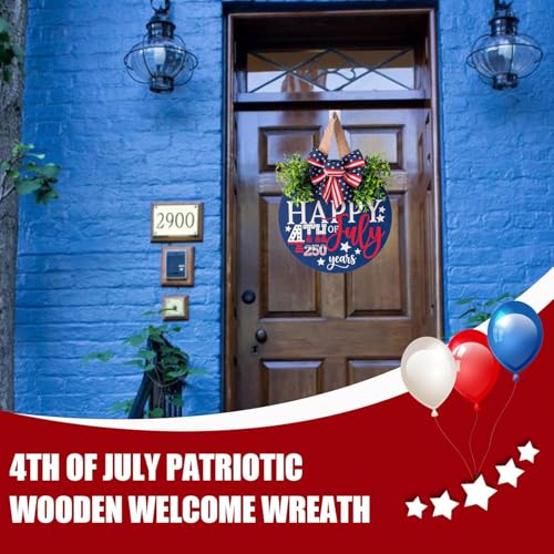 4th of July Hanging Door Sign (Happy)