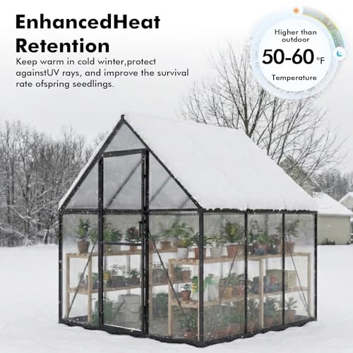 6X6FT Greenhouse with Thermometers (6×6 FT With Thermometers)