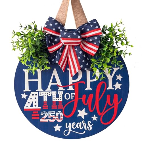 4th of July Hanging Door Sign (Happy)